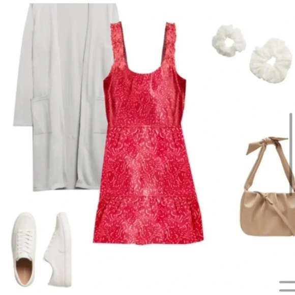 Banana Republic Ruffle Fit-and-Flare Dress - Picture 3 of 12